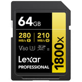 Lexar Pro 64GB SDXC 1800X UHS-II
