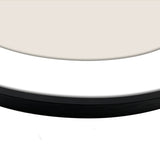 Aster round Pöyreä 30x30/36,6cm, Musta Alumiinikehys