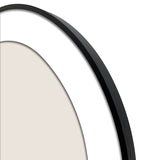 Aster round Pöyreä 30x30/36,6cm, Musta Alumiinikehys