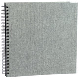 Essence Wire-O Harmaa kierrealbumi 30x30cm, Mustat sivut