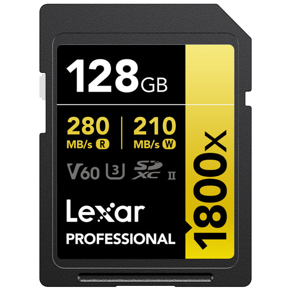 Lexar Pro 128GB SDXC 1800X UHS-II