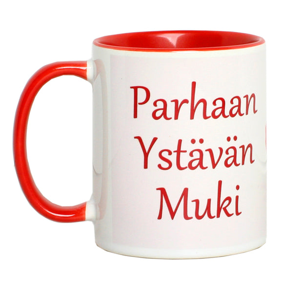 Kuvamuki punainen kahva- ja sisus
