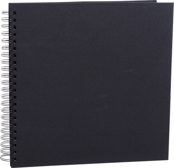 Essence Wire-O Musta kierrealbumi 30x30cm, Mustat sivut