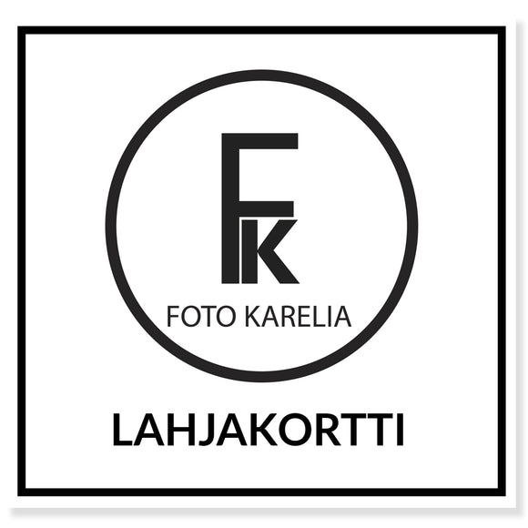 Lahjakortti fotokarelia.fi verkkokauppaan